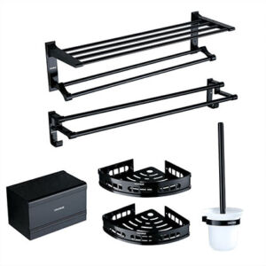 Bathroom Towel Set with Six-piece Hardware Accessories