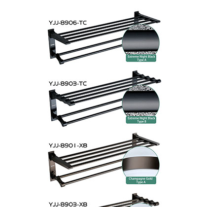 Bathroom Towel Set with Six-piece Hardware Accessories