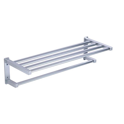Chrome Bath Towel Rack Holder