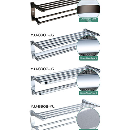 Bathroom Towel Set with Six-piece Hardware Accessories