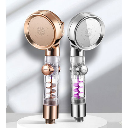 High Pressure Handheld Shower Head 4 Settings,High Flow Hand Held Shower Head in Chrome