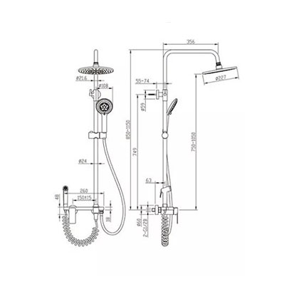 Four-function Mixer Shower
