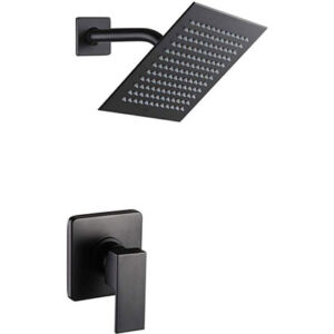 Amazon Hot Selling Matte Black Shower Faucet Set
