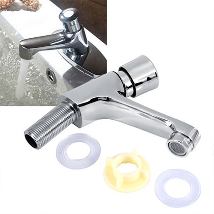 Water Saving Time Delay Basin Sink Tap Faucet