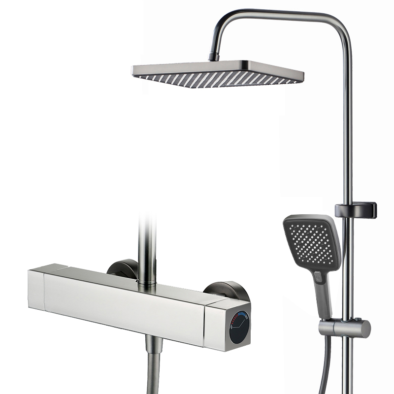 Smart Adjustable Temperature Bathroom Aluminum Shower Set